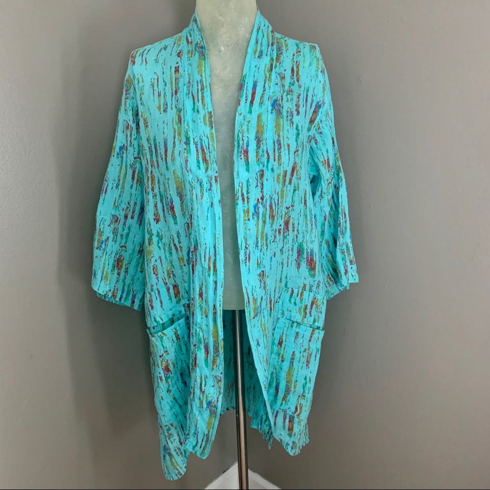 *Click by Color Me Cotton* Linen Jacket